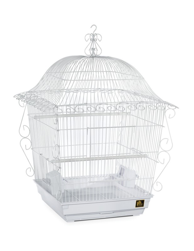 Prevue 220 White Scrollwork Cage