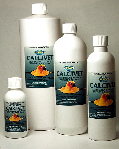 Vetafarm Calcivet Calcium Bird Supplement 500 ml (17 oz)