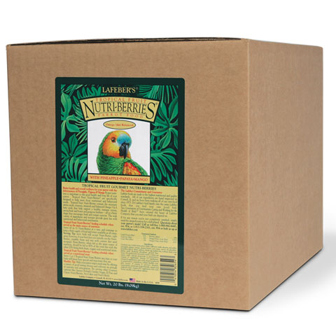 Lafeber Tropical Fruit Nutri-Berries Parrot Food 20 lb