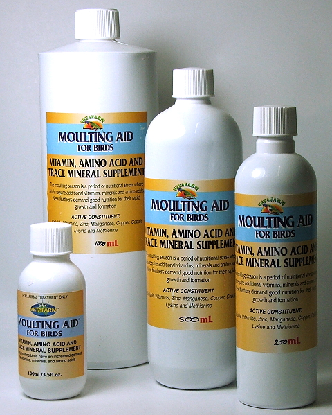 Vetafarm Moulting Aid Vitamin, 250 ml (8.5 oz)