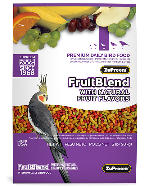 Zupreem FruitBlend Premium Cockatiel, 35 lb