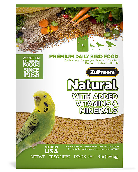 Zupreem Natural Premium Small Bird, 2.25 lb