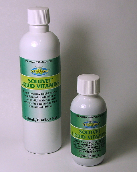 Vetafarm Soluvet Liquid Bird Vitamin, 100 ml (3.4 oz)